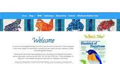Desktop Screenshot of annasawesomeappliquedesigns.com